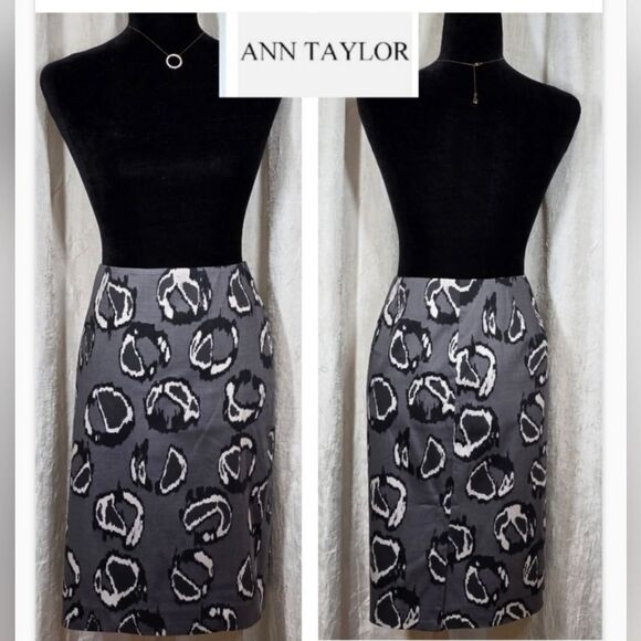Ann Taylor Printed Cotton Pencil Skirt - Picture 14 of 14